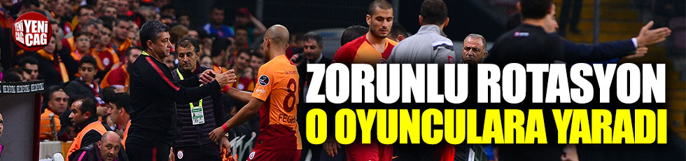 Galatasaray’da zorunlu rotasyon