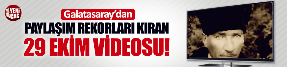 Galatasaray'dan dikkat çeken 29 Ekim mesajı