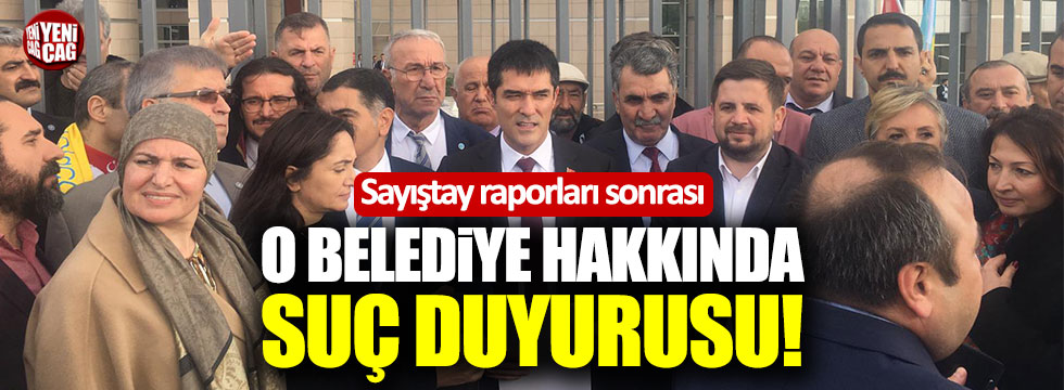 İYİ Parti'den Arnavutköy Belediyesi'ndeki yolsuzlukla ilgili suç duyurusu