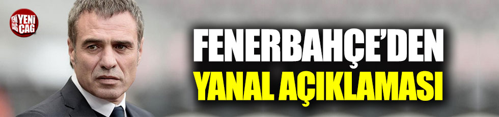 Fenerbahçe'den Ersun Yanal iddialarına yalanlama