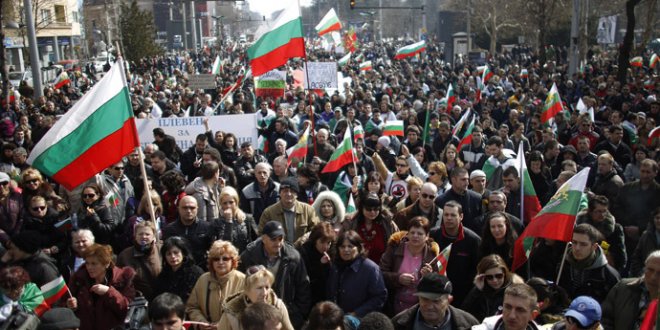 Bulgaristan'da 'zam' protestosu