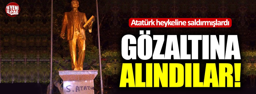 Antalya’daki Atatürk heykeline saldıranlara gözaltı