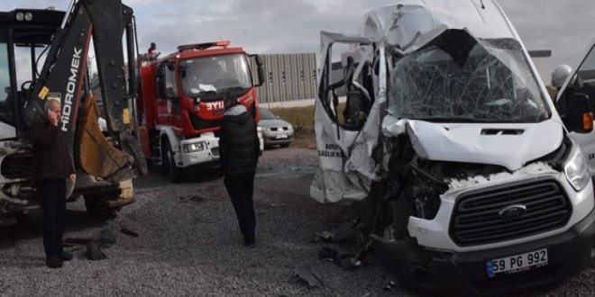 Çorlu'da trafik kazası: 14 yaralı!