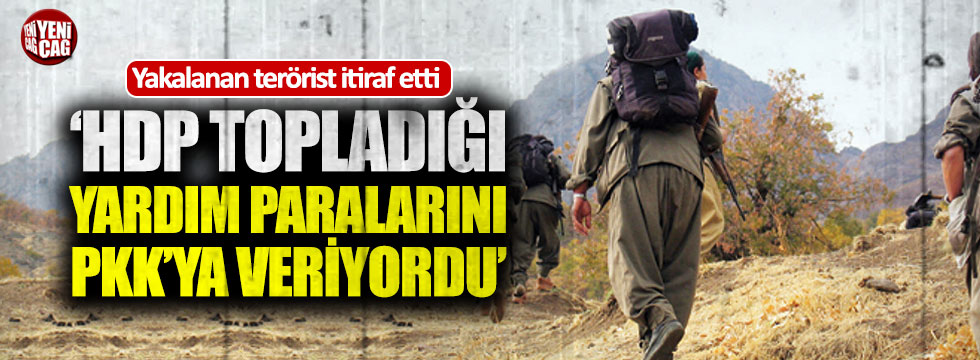 "HDP topladığı yardım paralarını PKK'ya verdi"