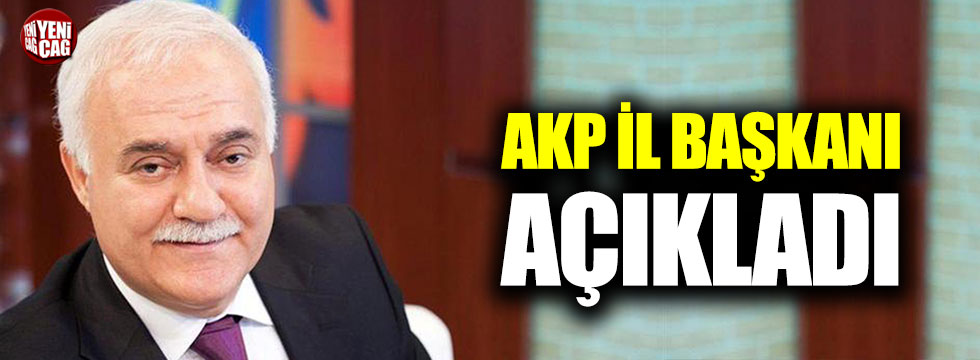 AKP'li İl Başkanı Nihat Hatipoğlu'nu açıkladı
