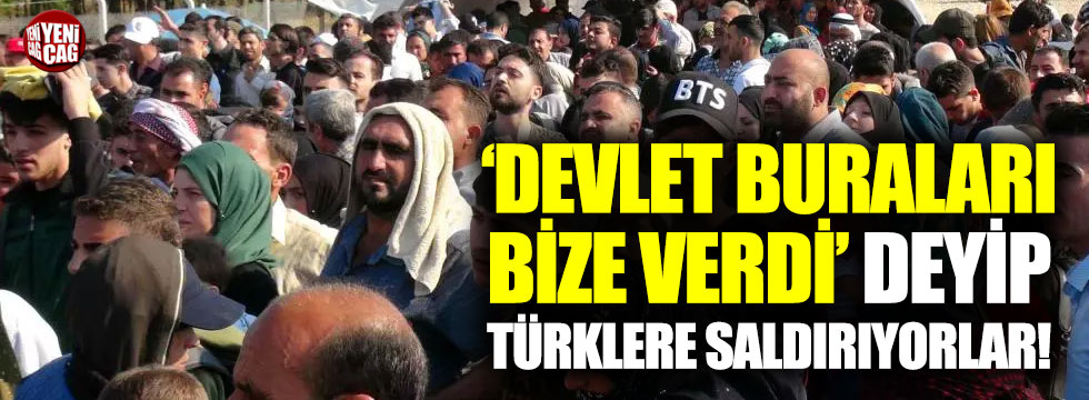 Suriyeliler "Buralar bize verildi" deyip Türklere saldırıyor!