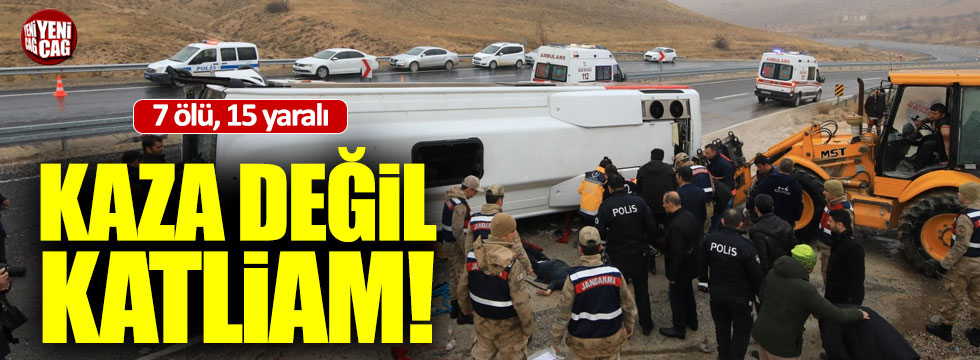 Malatya'da yolcu midibüsü devrildi: 7 ölü, 15 yaralı