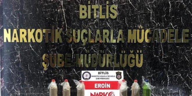 Bitlis’te 11 kilo eroin ele geçirildi