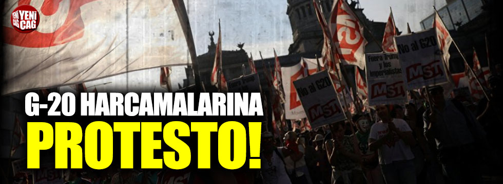 Arjantin'de G-20 harcamalarına protesto!