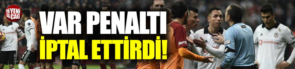 Cüneyt Çakır penaltı kararını iptal etti