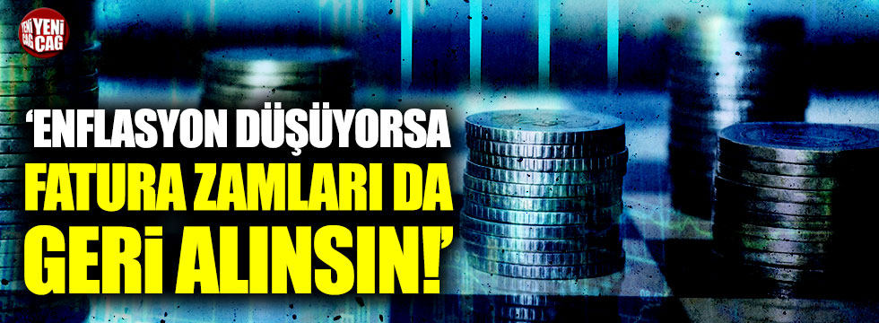 CHP'li Aykut Erdoğdu: "Enflasyon düşüyorsa fatura zamları da geri alınsın"