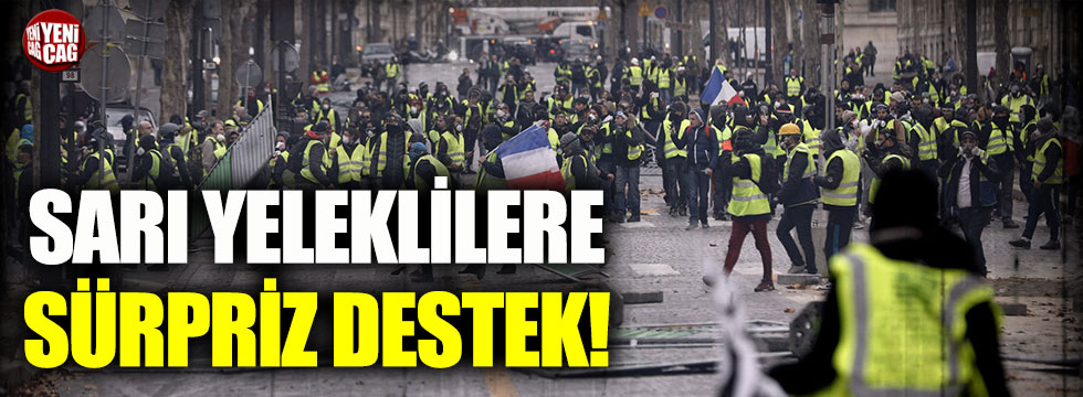 Fransa’da polisten sarı yeleklilere destek