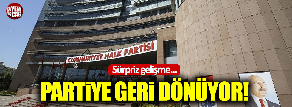 CHP'li Aylin Nazlıaka partiye geri dönüyor!