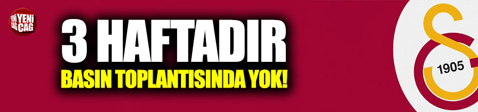 Galatasaray üç haftadır basın toplantısına katılmıyor!