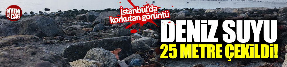 İstanbul'da deniz suyunda korkutan çekilme!