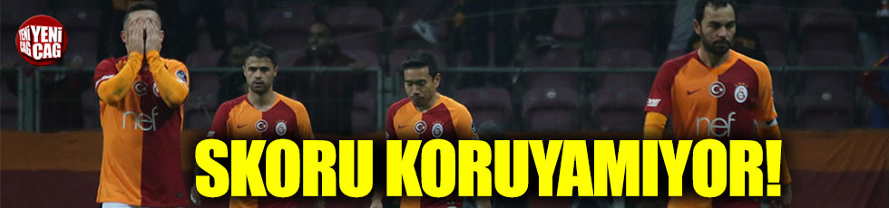 Galatasaray, ikici yarılarda kalesini gole kapatamıyor
