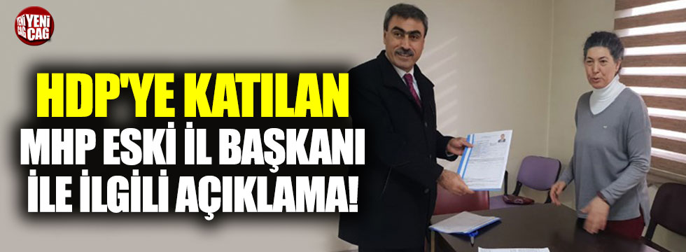 HDP'den aday olan Arzakçı ile ilgili MHP'den açıklama