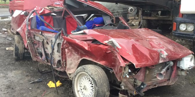 Tekirdağ'da feci kaza: 2 ölü, 1 yaralı