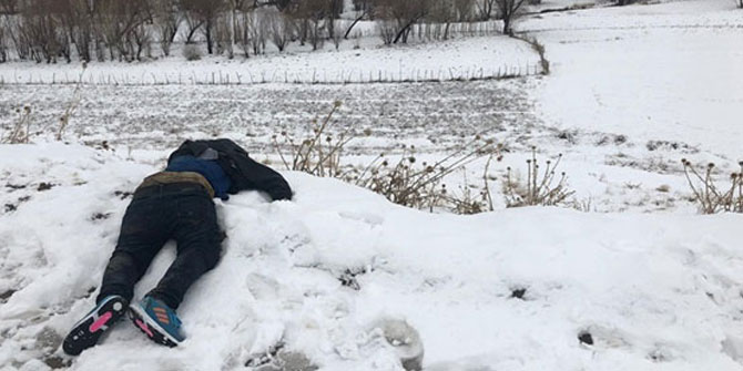 Van'da yabancı uyruklu bir kişi donmuş bulundu