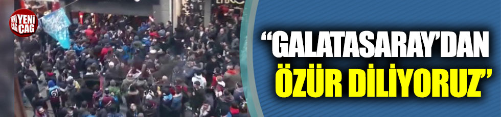 Trabzonspor’dan Galatasaray’a özür