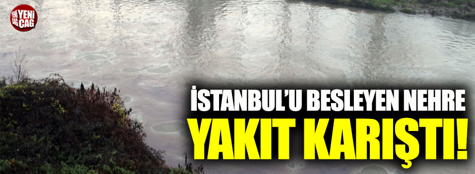 İstanbul'u besleyen nehre yakıt karıştı