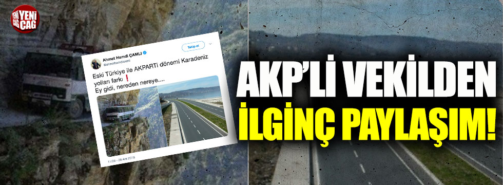 AKP’li  vekilin paylaştığı fotoğraf tartışma yarattı