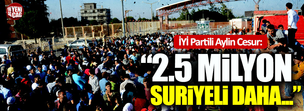 İYİ Partili Cesur: "2.5 milyon Suriyeli daha..."