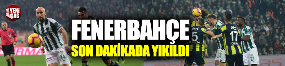 Bursaspor-Fenerbahçe 1-1 (Maç özeti)