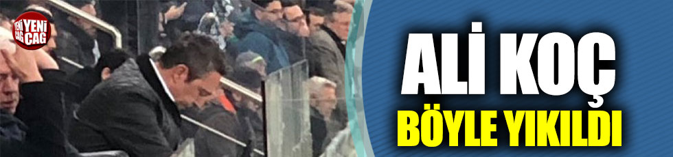 Ali Koç Bursaspor’un beraberlik golü sonrası yıkıldı