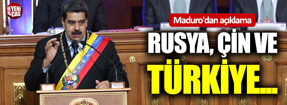 Maduro’dan Türkiye’ye teşekkür mesajı