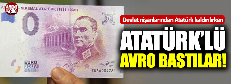 Atatürk resimli euro bastılar
