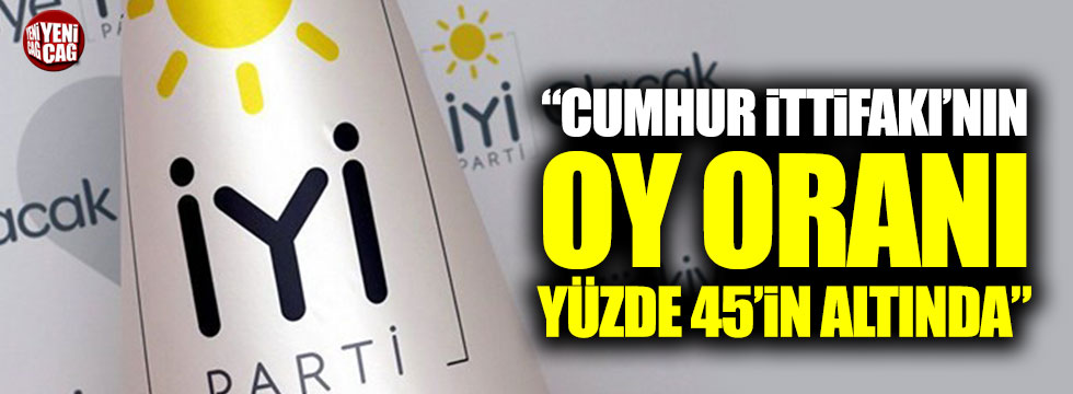 Ahmet Erozan: "Cumhur İttifakı'nın oy oranı yüzde 45'in altında!"