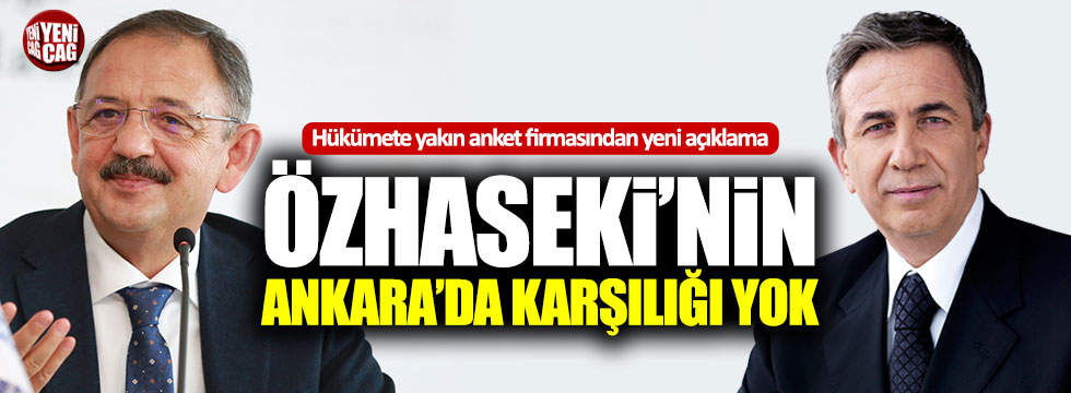 İşte son anket sonuçları! Özhaseki'nin Ankara'da karşılığı yok!