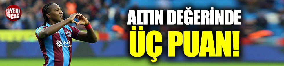 Trabzonspor, 3 puanı tek golle aldı