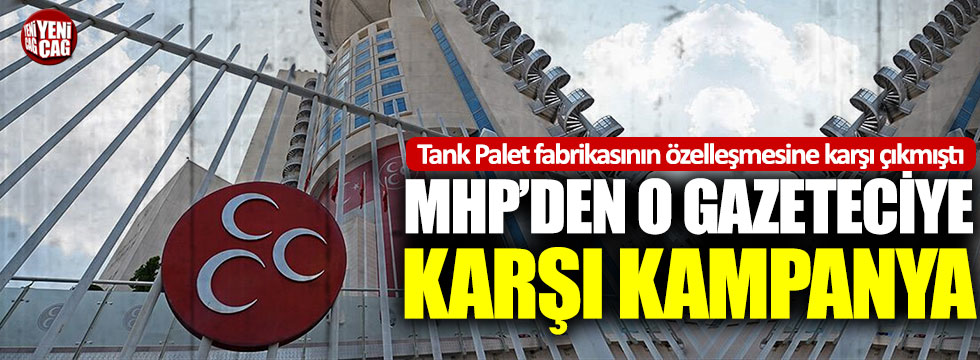 MHP'den Deniz Zeyrek'e karşı "Tank Palet" kampanyası