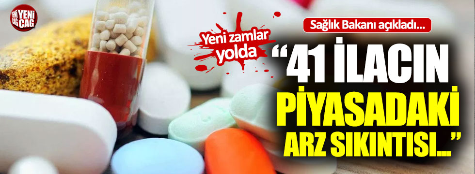 Sağlık Bakanı Koca'dan ilaç sıkıntısı açıklaması