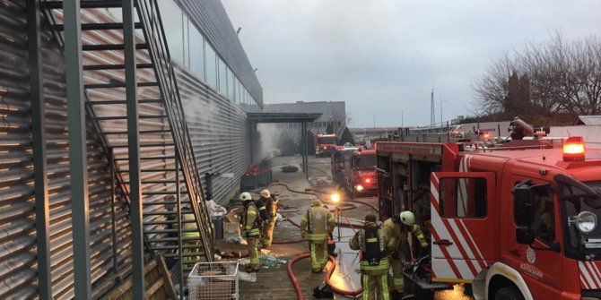 İstanbul Silivri'de Fabrika Yangını