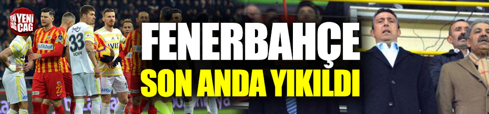 Kayserispor-Fenerbahçe 1-0 (Maç özeti)