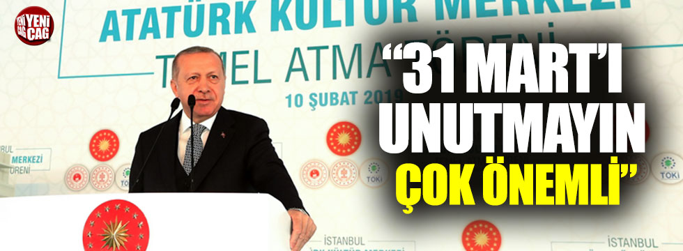 Erdoğan AKM temel atma töreninde konuştu