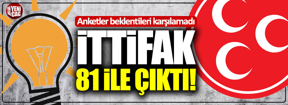 Anket sonuçları AKP ve MHP'nin beklentilerini karşılayamadı! İttifak 81 ile çıktı!