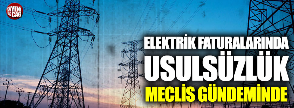 Mahmut Tanal’dan elektrik faturalarında usulsüzlük açıklaması