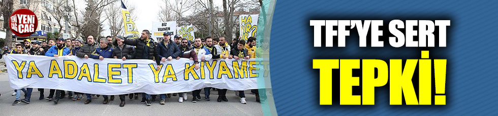 Fenerbahçe taraftarı TFF’yi protesto etti