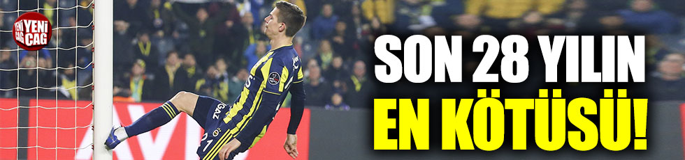 Fenerbahçe’den son 28 yılın en kötü iç saha performansı