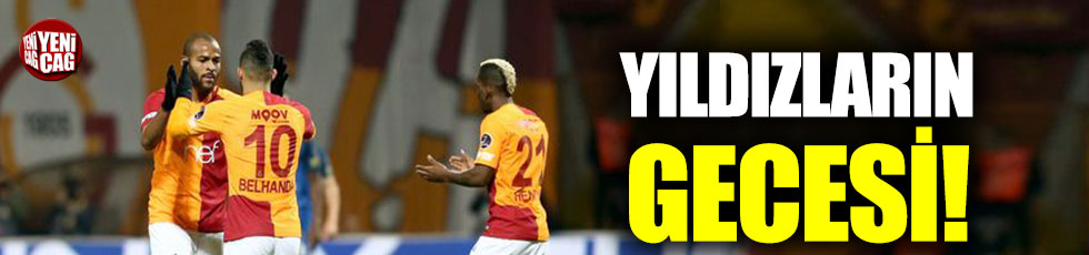 Galatasaray’ı Feghouli ve Belhanda sırtladı
