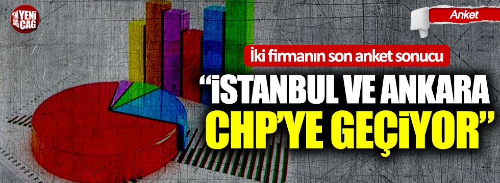 İki firmanın son anket sonucu: “İstanbul ve Ankara CHP’ye geçiyor”