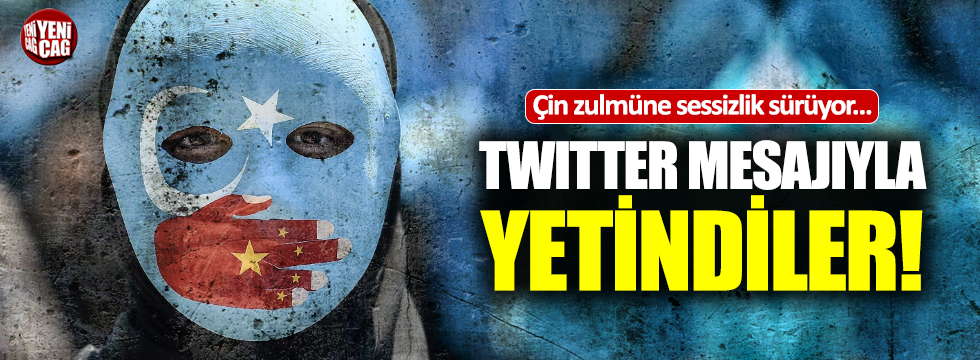 Uygur Türkleri için Twitter mesajıyla yetindiler