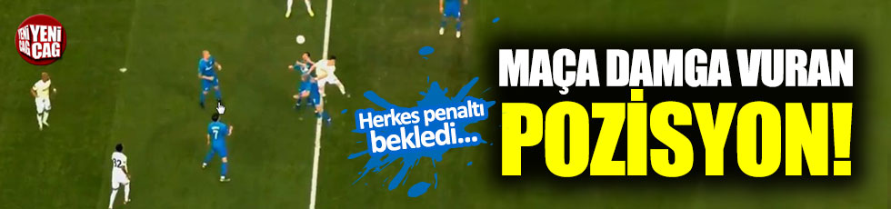 Zenit - Fenerbahçe maçında tartışmalı penaltı pozisyonu