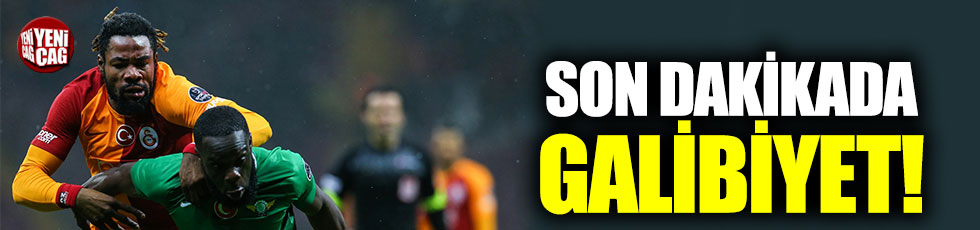 Galatasaray galibiyeti son anda kaptı!