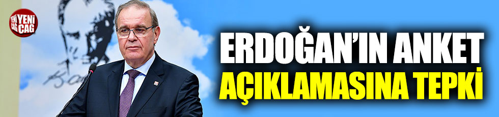 Faik Öztrak’tan Erdoğan’ın anket açıklamasına tepki