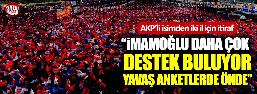 AKP'li isimden iki il için itiraf!